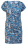 Dámské šaty s přinechaným rukávem Plachetnice na modré - Velikost: L