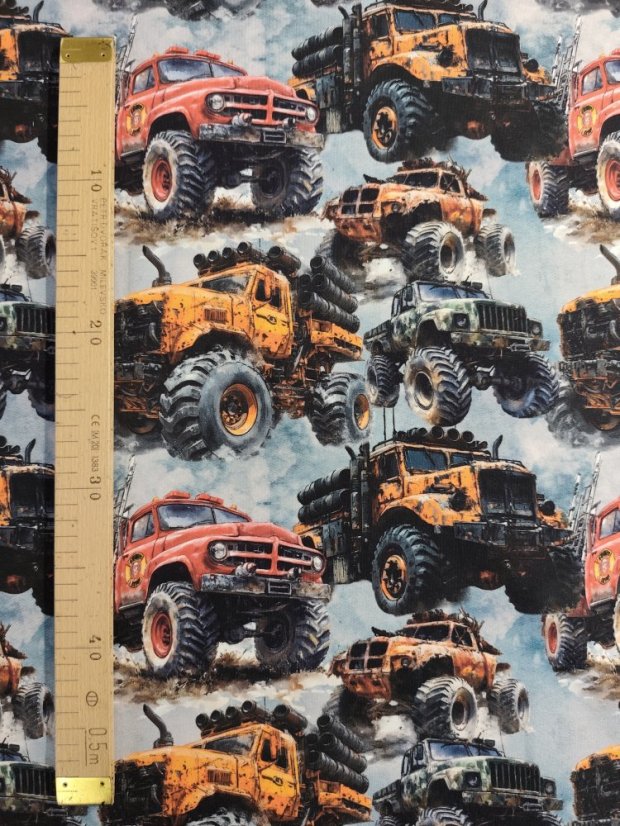 Teplákovina nepočesaná- Monster truck