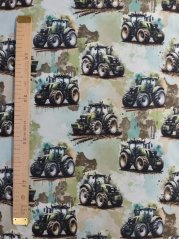 Softshell zimné - Zelený traktor