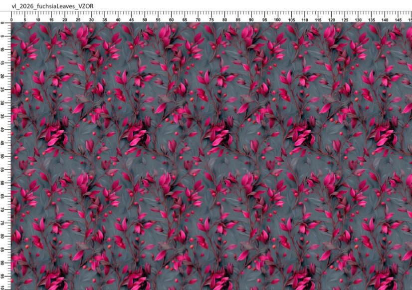 Softshell Fuchsiové listy