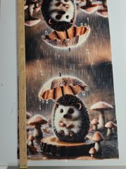 2. akosť - Panel- Velúr Ježko pod dáždnikom