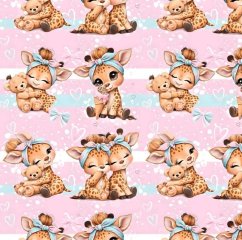 Teplákovina nepočesaná- Roztomilé žirafky