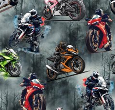 Úplet - Motorky na šedé