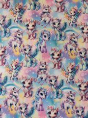 Softshell zimní - Jednorožci na duze