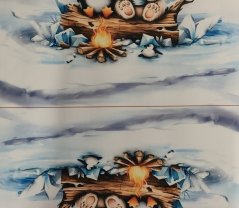 2. akosť - Panel- Taška/vak Kamaráti pri ohni