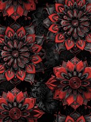 Silky - Červená mandala