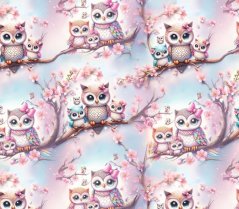 Teplákovina nepočesaná- Sovičky na vetve