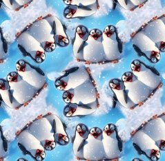 Teplákovina nepočesaná-  Tučňáci na ledě