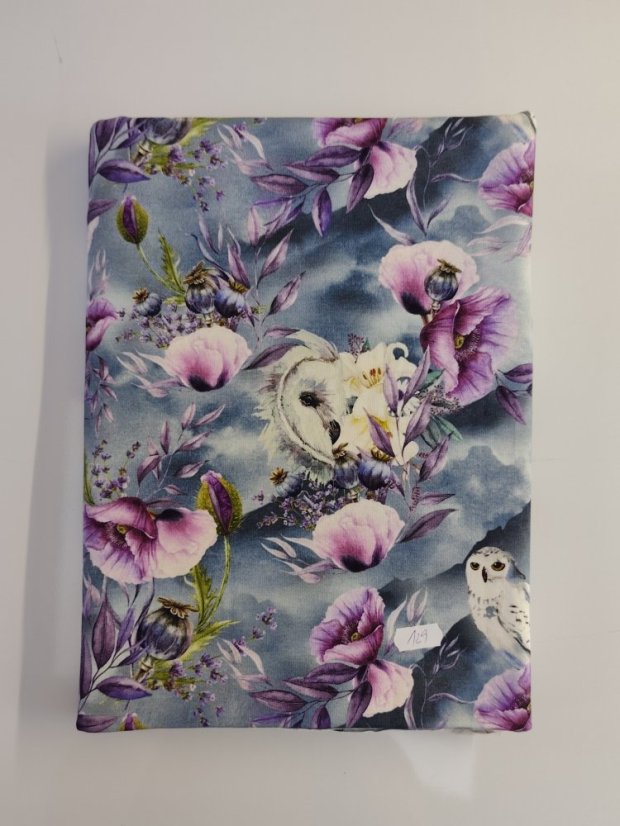 2. jakost - Úplet Sovy a květy - 1,2m
