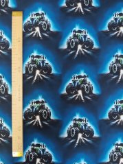 Softshell zimné - Traktor na modrej