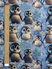 Teplákovina nepočesaná- Tučňáci a vločky