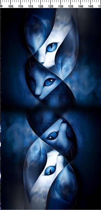 Panel- Taška/Vak Modré mačky