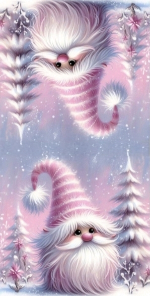 Panel- Velúr na vankúšik - Ružový škriatok