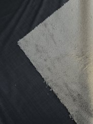 Softshell s baránkom ČIERNY- šedý rub