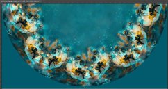 Panel- Půlkolová sukně - Včelky