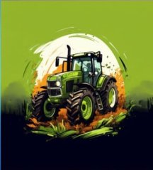 Panel - Úplet- Zelený traktor