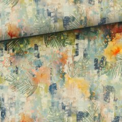 Teplákovina nepočesaná Tropické zvieratká-kombo