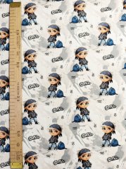 Teplákovina nepočesaná- Chlapec na šedej