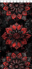 Panel- Taška/Vak Červená mandala