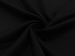 Tencel "máslová" teplákovina ČIERNA