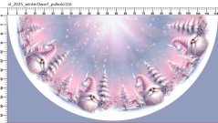 Panel- Dětská půlkolová sukně - Růžový skřítek