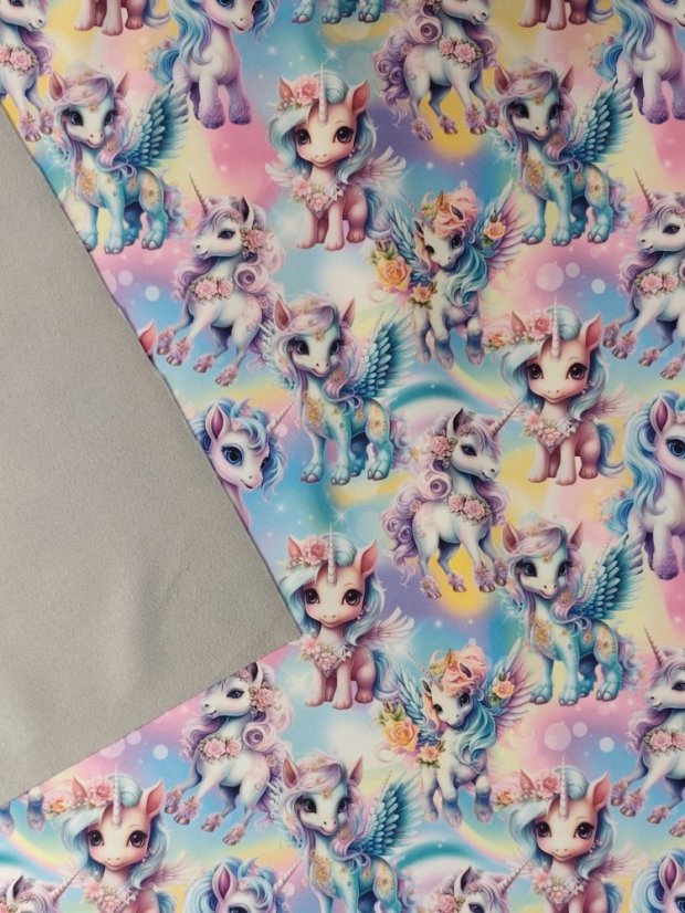 Softshell zimné - Jednorožce na duze