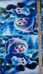 2. jakost - Panel velur - Sedící sněhulák