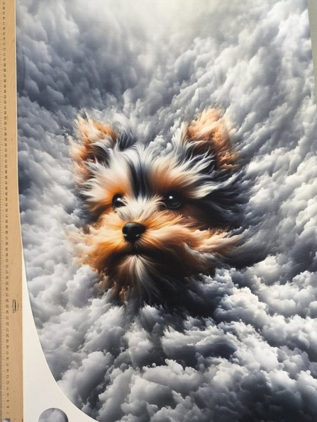 Panel- Teplákovina - Yorkšír v oblakoch 80x60