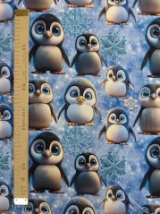 Teplákovina nepočesaná- Tučňáci a vločky