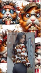 Teplákovina nepočesaná- Křečci s popcornem