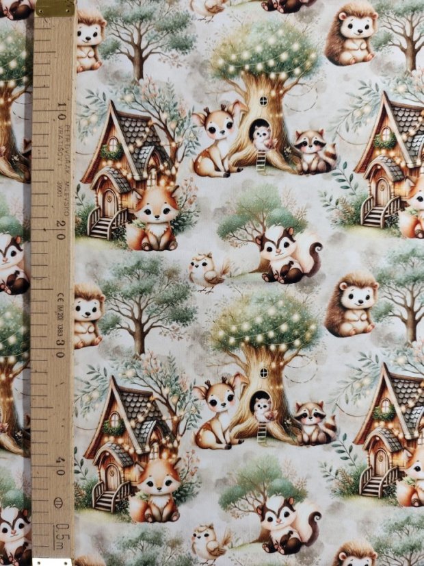 Teplákovina nepočesaná- Zvieratká v lese