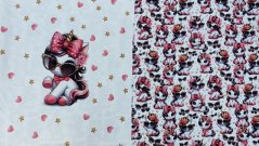 Panel - Teplákovina- Jednorožec s mašlí v brýlích 50x45