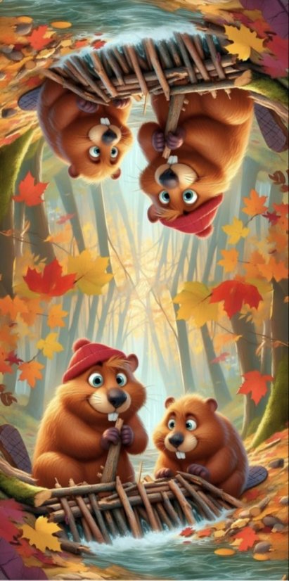 Panel- Velúr na vankúšik - Bobry