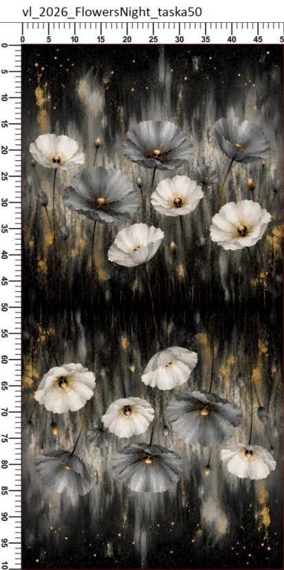 Panel- Taška/Vak - Flowers night