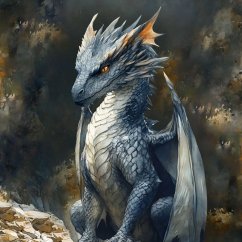 Panel - Teplákovina Veľký modrý drak