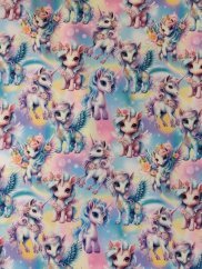 Softshell zimné - Jednorožce na duze