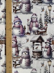 Teplákovina nepočesaná- Snehuliaci v čiapke