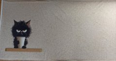 Panel - Teplákovina- Mačka s kelímkom