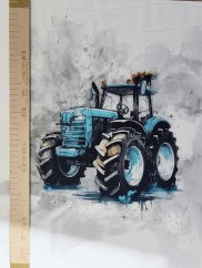 Panel - Úplet- Modrý traktor