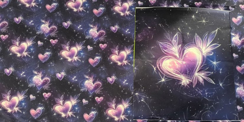 Panel - Teplákovina- Srdíčko 50x45