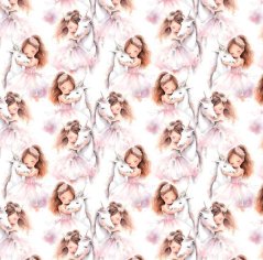 Teplákovina nepočesaná- Dievčatko s koníkom