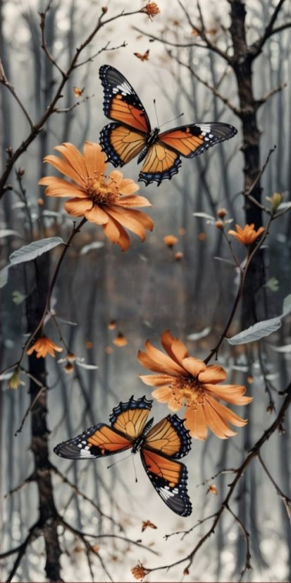 Panel- Taška/Vak - Motýľ a kvet