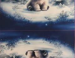 2. akosť - Panel- Taška/vak Ľadový medveď v snehu