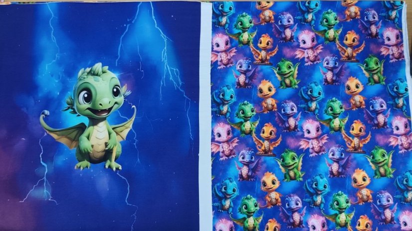 Teplákovina nepočesaná- Farebné dráčiky