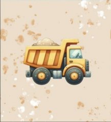 Panel - Teplákovina- Náklaďák na béžové 50x45