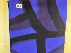 2. jakost - Panel - Teplákovina Kočky na modrém 100x180