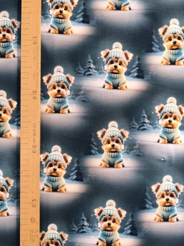 Teplákovina nepočesaná - Yorkšíri v zelenomodrej