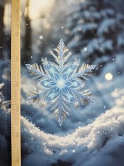 Panel- Teplákovina - Snehová vločka 80x60