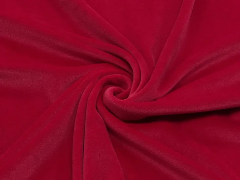 Velúr super soft - Červený