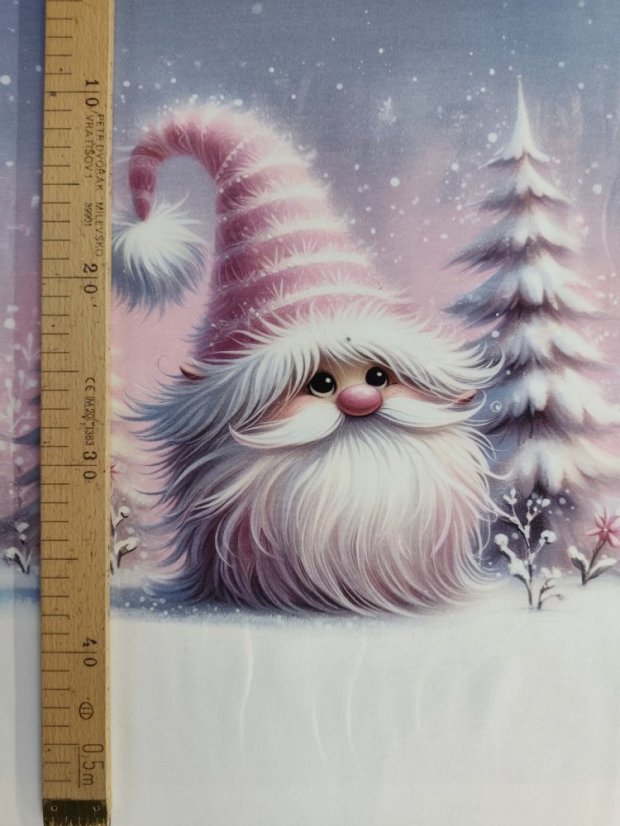 Panel - Teplákovina- Ružový škriatok 47x43